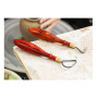 Sarpoer Outils de RéParation de Poterie Couteau à Anneau de Texture en Acier au TungstèNe Bricolage Sculpture en CéRamique Gratt