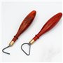 Sarpoer Outils de RéParation de Poterie Couteau à Anneau de Texture en Acier au TungstèNe Bricolage Sculpture en CéRamique Gratt