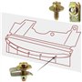 Jolsaawie 20X Boulons de Carrosserie, éCrous en U, Clips sous Le Couvercle du Moteur, Protection Contre Les éClaboussures, Pare-