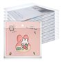 Myhoomowe Lot de 24 boîtes de rangement pour albums de découpe, 12 x 12 cm, organiseur de papier pour ranger photos, feuilles de