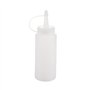 FUWIND Flacon Souple en Plastique Distributeur de Condiments Sauce Une la Moutarde et Ketchup Clair Blanc 6Oz