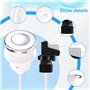 FUWIND 16A sur Off Bouton-Poussoir Interrupteur Jet Jet pour Baignoire Baignoire Spa DéChets