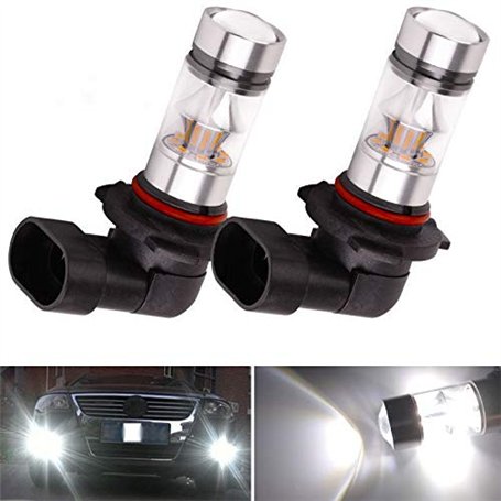 MRNHA 2X 9005 Hb3 6000K 100W 2323 Projecteur LED Ampoules De Lampe De Conduite Antibrouillard Blanc