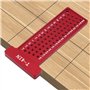 Yuattory Lot de 2 équerres de menuiserie 3D multi-angles avec rapporteur carré et règle en T