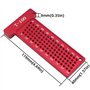 Yuattory Lot de 2 équerres de menuiserie 3D multi-angles avec rapporteur carré et règle en T