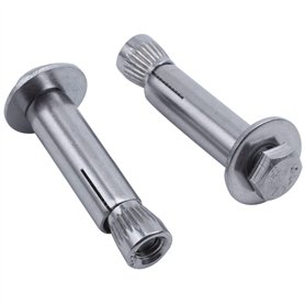 Uanratg Pièce de réparation M6 x 40 mm Vis d'ancrage du boulon d'expansion de la tête hexagonale 5 pièces