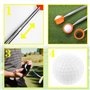 Myhoomowe Outil de collecte de balles de golf rétractable avec poignée antidérapante en acier inoxydable portable