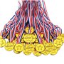 Hztuang 100 PièCes MéDailles de Gagnant en Plastique pour Enfants MéDailles d'or pour Style Olympique