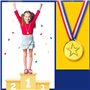 Hztuang 100 PièCes MéDailles de Gagnant en Plastique pour Enfants MéDailles d'or pour Style Olympique, DéCorations de FêTe et Ré
