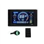 Hanabitx Affichage pour Vélo Électrique Écran LCD Étanche 24 V-72 V Tableau de bord Panneau de Commande pour Vélo Électrique S96
