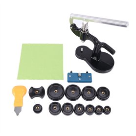 Humanitypd Lot de 16 outils de presse de montre avec kit d'outils de remplacement de batterie de montre et matrices de montage p