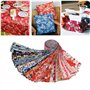Hztuang Lot de 40 rouleaux de gelée, bandes de rembourrage en tissu de coton, bricolage, tissu artisanal, paquet de tissu, fourn