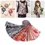 Hztuang Lot de 40 rouleaux de gelée, bandes de rembourrage en tissu de coton, bricolage, tissu artisanal, paquet de tissu, fourn