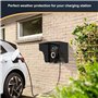 Sunmeit WallBoxes Borne de Recharge pour Véhicule Électrique Accessoires de Toit de Protection Borne de Recharge Couvercle en Ac