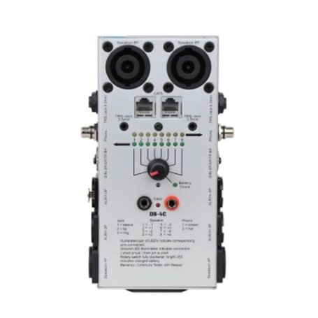 Jaqperd Testeur de Câble Audio Multiple DB-4C TRS XLR Détecteur de Câble Réseau Audio Testeur de pour Studio D'Enregistrement de