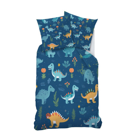 Qiwagu Parure de lit 120x150 Enfant Garçons et Filles Housse de Couette 1 Personne Bleu ThèMe Ensemble de lit 120x150 cm et Taie