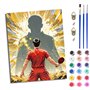 WJWWANG Peinture par Numéros Adultes Débutants Joueur de tennis de table de retour DIY Kits de Peinture à L'huile pour la Décora