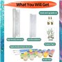 WJWWANG Peinture par Numéros Adultes Débutants Joueur de tennis de table de retour DIY Kits de Peinture à L'huile pour la Décora