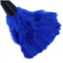 NONDK 1 Pc Plumeau De Dinde À La Mode avec Poignée en Plastique Noir Outil De Nettoyage (Bleu) 35Cm