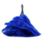NONDK 1 Pc Plumeau De Dinde À La Mode avec Poignée en Plastique Noir Outil De Nettoyage (Bleu) 35Cm