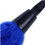 NONDK 1 Pc Plumeau De Dinde À La Mode avec Poignée en Plastique Noir Outil De Nettoyage (Bleu) 35Cm