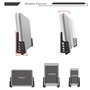 Torribala Support mural réglable pour tablette PC et téléphone portable avec double fente pour carte