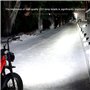Tixqeaif Phares de Vélo Électrique 36 V 48 V de Vélo Électrique Lumière Étanche en Alliage D'Aluminium Phare de Conduite de Nuit