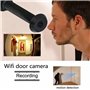 KEALBAUS 1080P Tuya Smart Life Home Visionneuse Numérique Judas Caméra de Porte Oeil WiFi IR Vision Nocturne Caméra Oeil de Port