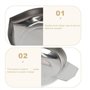 Yominerr Lot de 2 balances avec bateaux de pesée en acier inoxydable, plateau de pesée, bol de laboratoire, récipient, bol de po