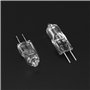 Sujurio Lot de 20 Ampoules HalogèNes G4, Ampoules HalogèNes 20 W 12 V, Ampoule Transparente à 2 Broches, pour éClairage de Cuisi