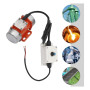 Malloy Moteur de Vibration Électrique 60 W DC12 V avec Contrôleur de Vitesse, Moteur Sans Balais à Grande Vitesse en Alliage, Vi