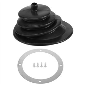 Pour Mr Gasket 1651 - soufflet rond en caoutchouc noir - 13