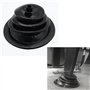 Pour Mr Gasket 1651 - soufflet rond en caoutchouc noir - 13,2 cm - Pour levier de vitesse - Plaque ronde