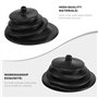 Pour Mr Gasket 1651 - soufflet rond en caoutchouc noir - 13,2 cm - Pour levier de vitesse - Plaque ronde