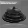 Pour Mr Gasket 1651 - soufflet rond en caoutchouc noir - 13,2 cm - Pour levier de vitesse - Plaque ronde