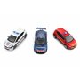 Bburago - Véhicules des Urgences Françaises - Miniatures à l'échelle 1:43 - Pack de 3 Véhicules - Police Municipale, Sapeurs Pom