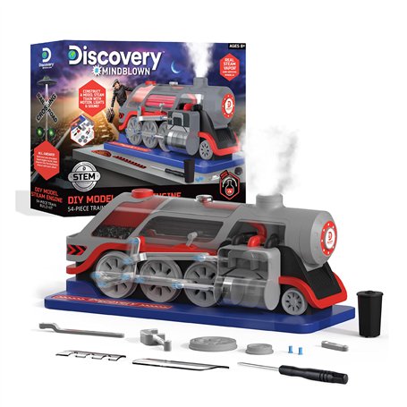 Discovery #Mindblown 1423005920 - DIY Model Steam Engine - Locomotive à Vapeur à Construire soi-même - pour Les Enfants à partir