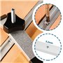 4pcs Rail en Forme de T en Alliage d'aluminium Rainure Gabarit de Montage Fente Rainure en T Accessoires de Rail d'onglet pour S