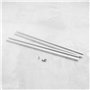 4pcs Rail en Forme de T en Alliage d'aluminium Rainure Gabarit de Montage Fente Rainure en T Accessoires de Rail d'onglet pour S