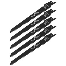 5pcs HCS 6TPI Lames de Scie Alternative Lames de Scie Compatible avec Parkside Appareil Combiné 4 en 1 pour Couper le Bois de Co