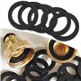 OTOTEC 20 Pièces Rondelles Plates en Caoutchouc Noir 32mm OD 24mm ID 3mm d'épaisseur M24 Rondelles Plates pour Robinet à Bout d'