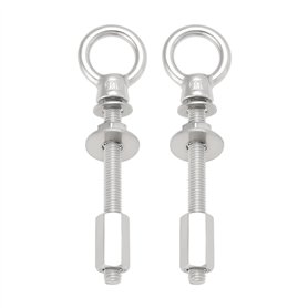 OTOTEC 2 Sets Boulons à Anneau en Acier Inoxydable 316 M8x80mm avec écrous Et Rondelles pour Charnières de Porte Arrière Compati