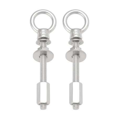 OTOTEC 2 Sets Boulons à Anneau en Acier Inoxydable 316 M8x80mm avec écrous Et Rondelles pour Charnières de Porte Arrière Compati