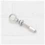 OTOTEC 2 Sets Boulons à Anneau en Acier Inoxydable 316 M8x80mm avec écrous Et Rondelles pour Charnières de Porte Arrière Compati
