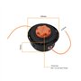 OTOTEC Tête double ligne M10 x 1,25 LH pointe automatique bobine bobine bobine fil tête débroussailleuse essence tête fil diamèt