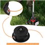 OTOTEC Tête double ligne M10 x 1,25 LH pointe automatique bobine bobine bobine fil tête débroussailleuse essence tête fil diamèt