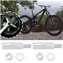 OTOTEC Lot de 4 Goupilles Fendues pour Manivelle de Vélo 9,5 X 40 Mm Accessoires de Cyclisme pour Vélo Cyclomoteur Acier Galvani