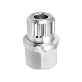 OTOTEC 1Pc 40/23PT Écrou de Blocage de Roue Vis Clé de Retrait Clé Antivol Douille D'écrou de Roue Compatible avec BMW Série 5 S