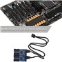 EMSea Carte Mère 9 Broches USB en-tête Multiplicateur USB 2.0 1 Mâle à 4 Ports Femelle Séparateur Adaptateur Câble d'extension C