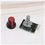 EMSea 5pcs KY-040 Module d'encodeur Rotatif à 360 Degrés Carte de Développement Capteur Brique avec Capuchon Bouton 5V 20 Cercle